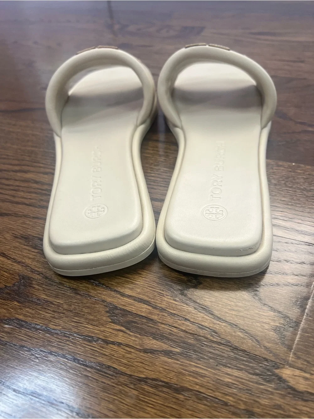 Tory Burch cream leather